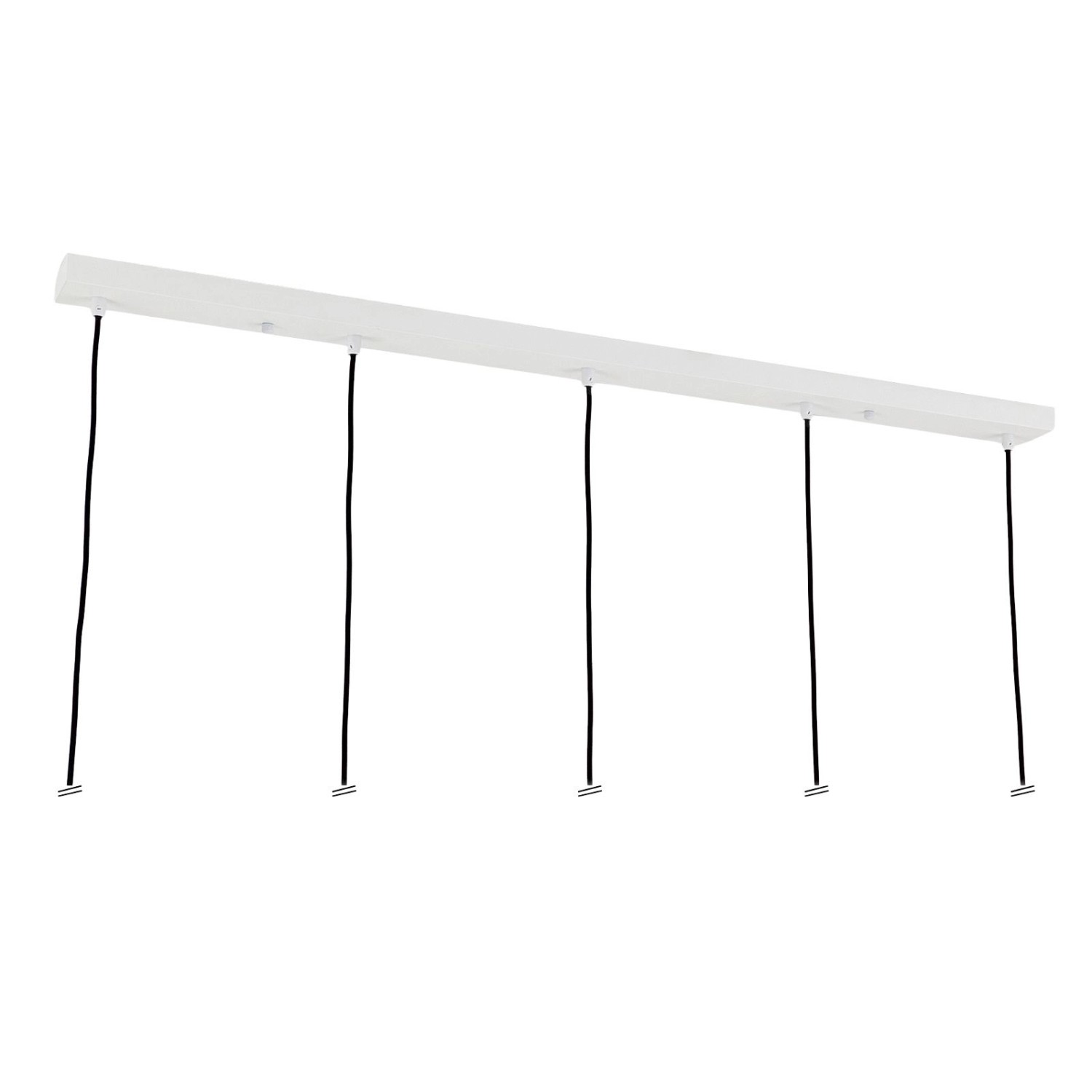 Orion Lightstyle Deckenbaldachin Lampe 5 Auslässe 120 cm x 8 cm Weiß günstig online kaufen