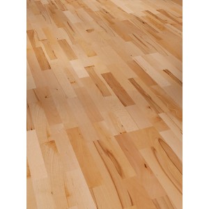 Parkettboden Buche Schiffsboden, matte Oberfläche. Holzstruktur und Farbverlauf sichtbar.