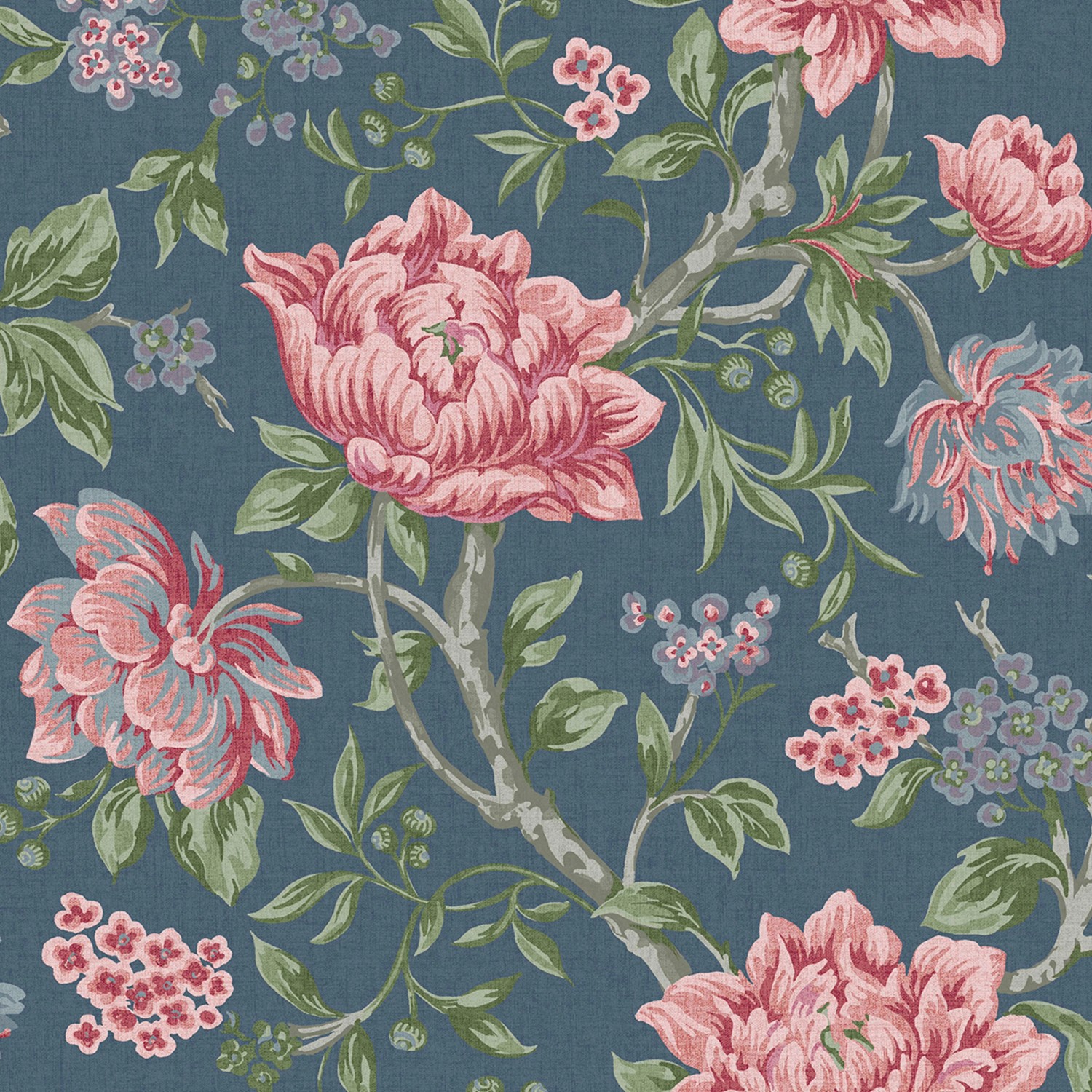 Laura Ashley Vliestapete Tapestry Floral Dark Seaspray 10,05 x 0,52 m