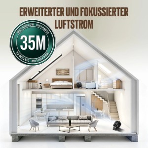 Xpower FC-100 11" 900 CFM Kompakter Mehrzweck-Luftzirkulator Schwarz