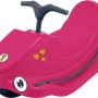 Pinker KHW Schlitten Snow Quad mit Lenker und Aufklebern für Kinder.
