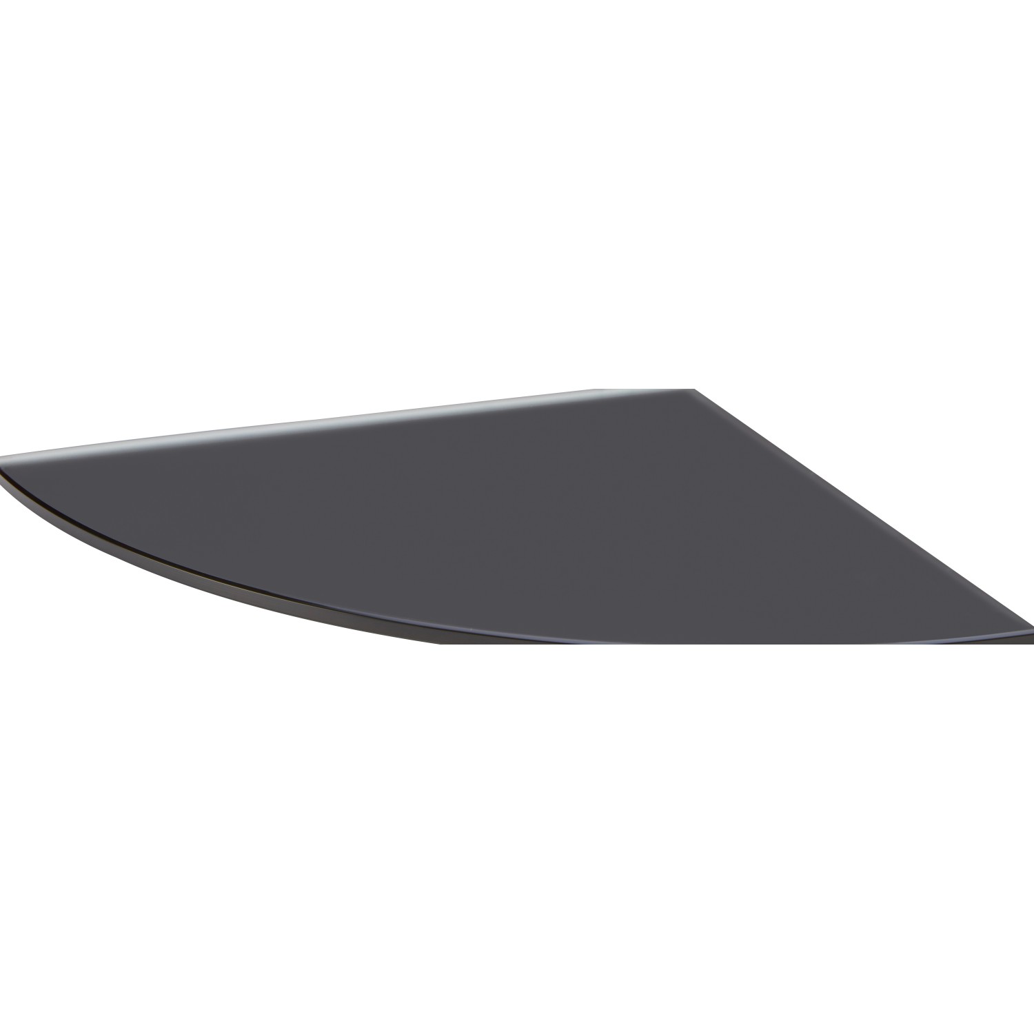 Glasregal Bransley 0,6 cm x 25 cm x 25 cm Schwarz günstig online kaufen