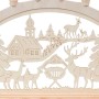 Dekohelden24 XXL Leuchterbogen Schwippbogen Lichterbogen Fensterbogen Schwibbogen Motiv Futterkrippe Reh Spitzkerzen Wechselbar L/B/H 71 x 4 x 40 cm_4
