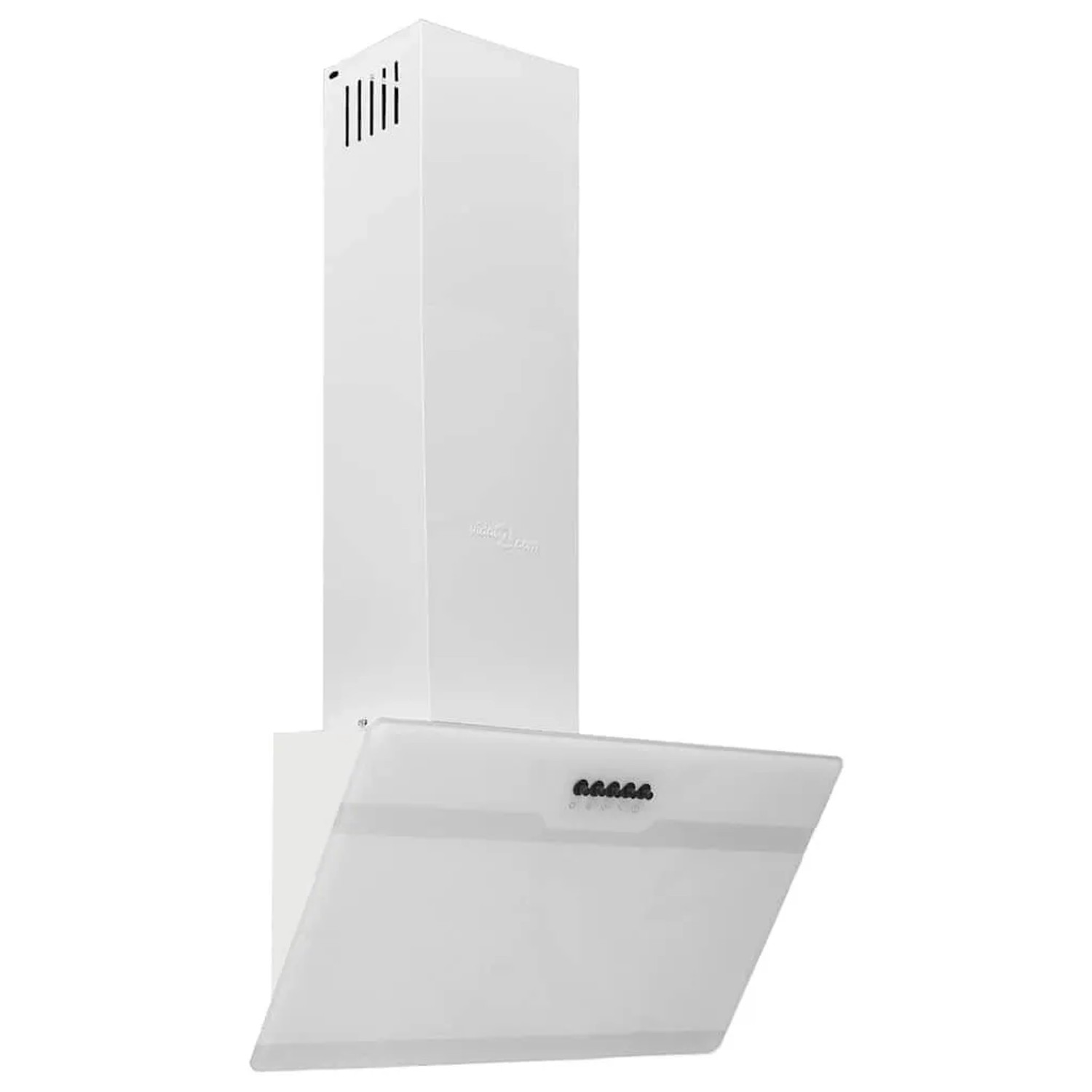 vidaXL Dunstabzugshaube 60 cm Stahl und Hartglas Weiß 51668