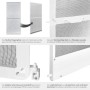 Tectake Fliegengitter Mit Aluminiumrahmen  Für Türen  Zuschneidbar Wetter  und Uv Beständig  1 x 95 x 210 cm Weiß_5
