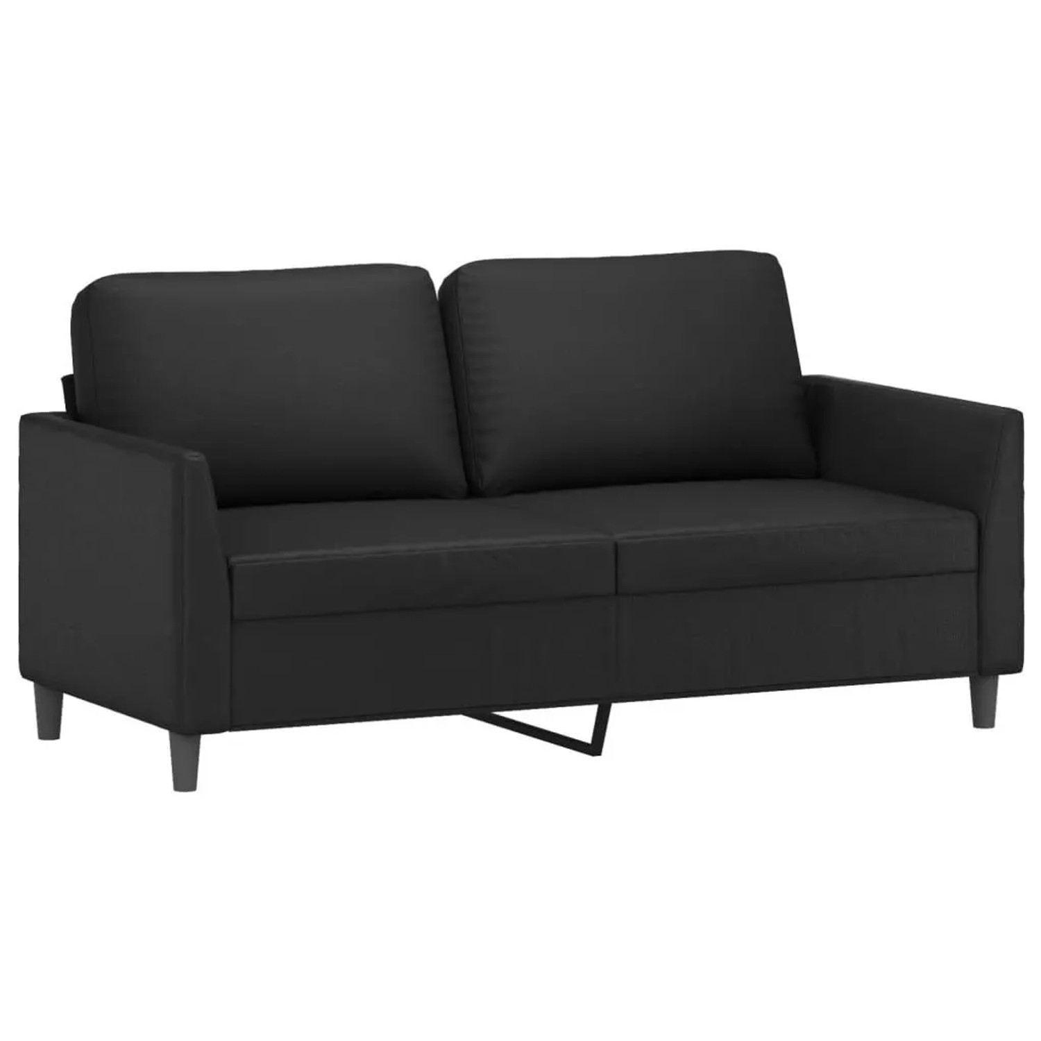 vidaXL 2-Sitzer-Sofa Schwarz 140 cm Kunstleder 359333 günstig online kaufen