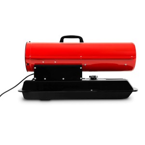 EBERTH Heizkanone 20kW, rotes Heizgebläse mit schwarzem Tank und Tragegriff.
