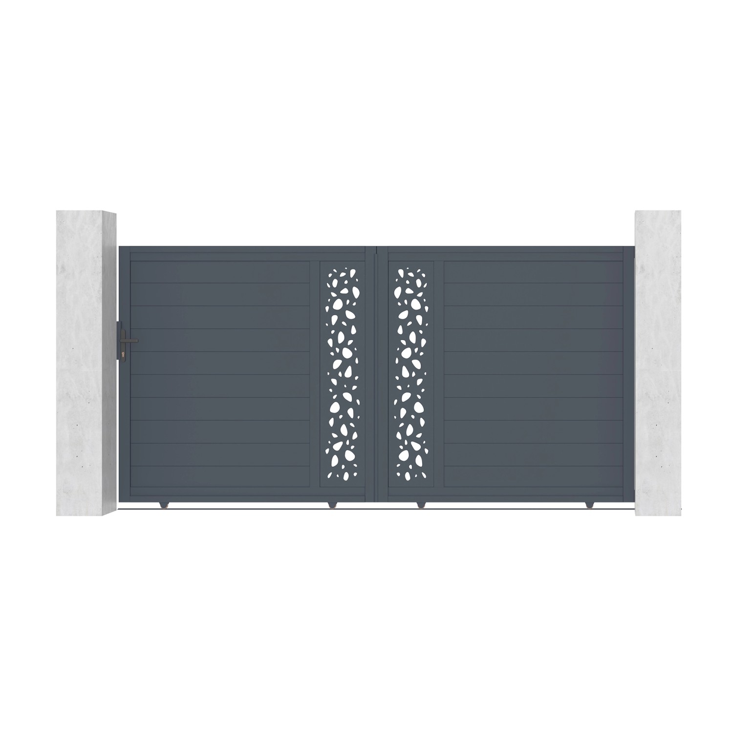 Casanoov Schiebetor Aus Aluminium 3 5M Sunny H 180Cm Grau günstig online kaufen