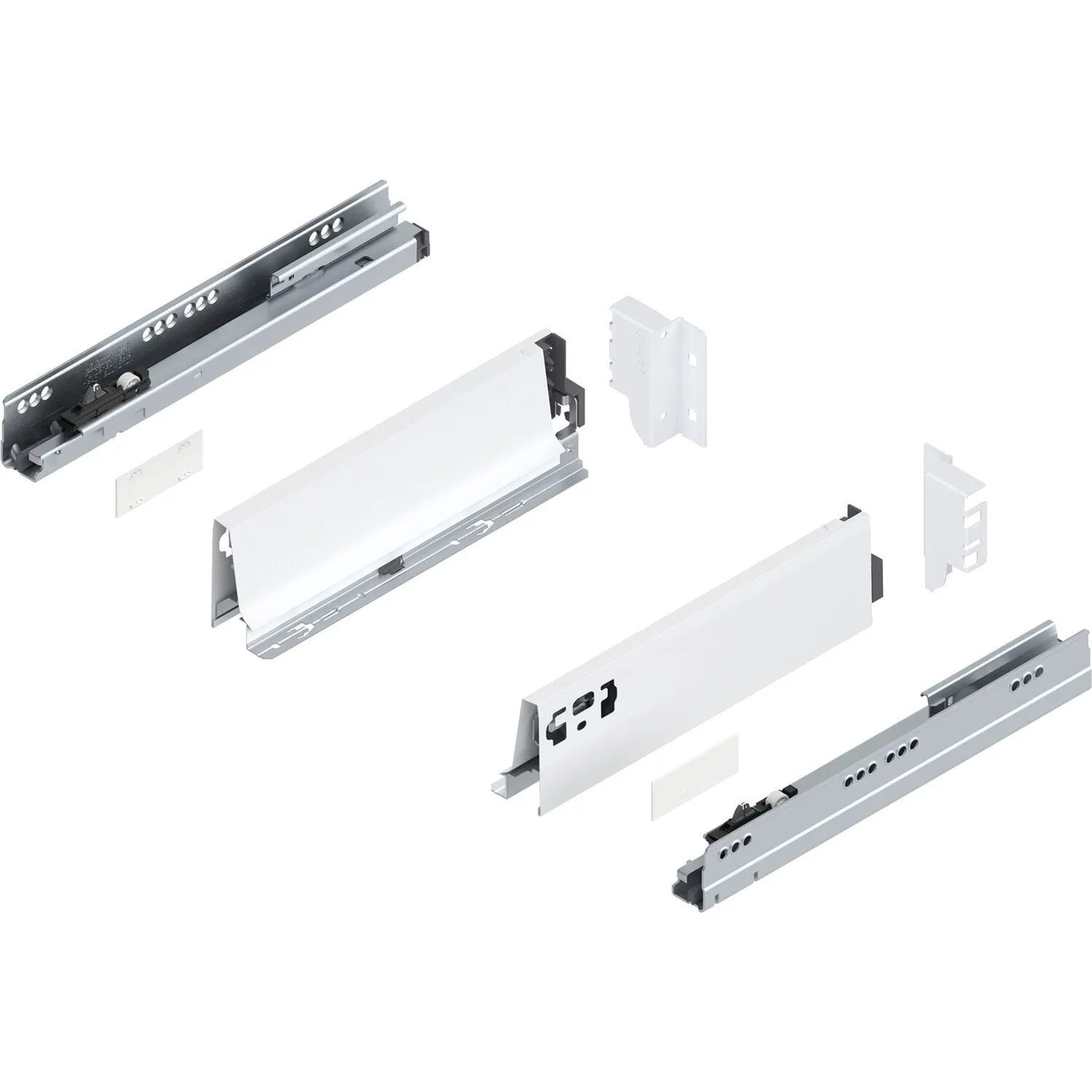 Blum Tandembox antaro M Vollauszug Blumotion 300 mm 30 kg Seidenweiß