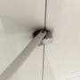 Duschparadies 200cm Wandprofil mit Stabilisierungsstange Stabilisator 45cm Für 6-8mm Glas Walk-in Dusche Glas Seitenwand Chrom_3