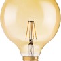 Osram LED-Leuchtmittel E27 in Globeform, 2,5W, warmes Licht für Wohnräume.