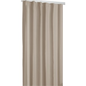 Beige Verdunkelungsgardine (245x270cm) mit Universalband Shadow für Gardinenschiene.