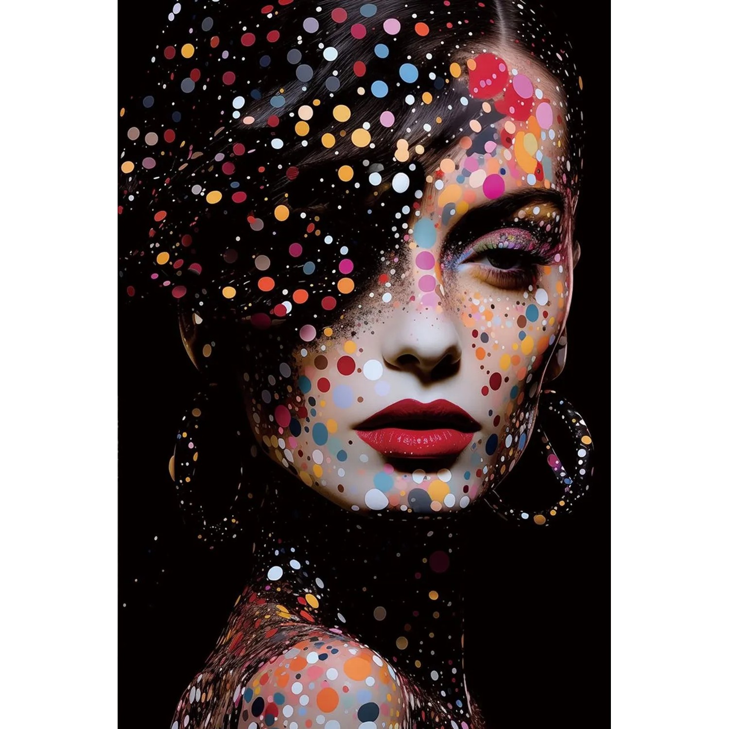 Art Universe Glasbilder Glamorous Splashes 80 x 120 cm