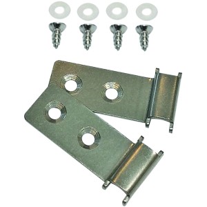 T & J Alu-Abschlussleisten-Clips, 2 Stück, silbernes Zubehör für Zaunbau.