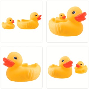 Fliesensticker Badeenten: Set mit gelben, selbstklebenden Wandtattoos für Bad & Kinderzimmer.