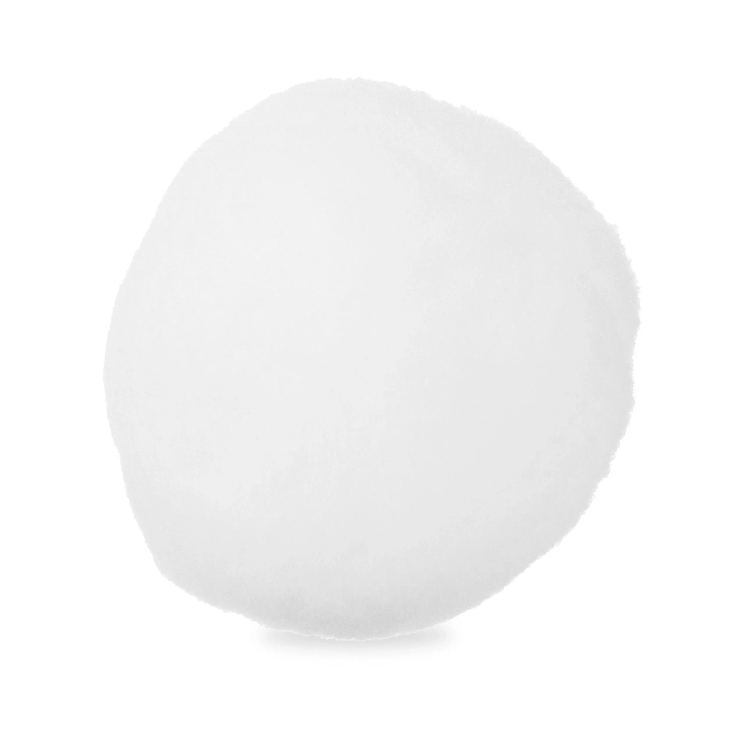 Relaxdays Schneebälle Polyester Weiß Weich 50 Stück ø 7,5 cm 0,9 kg