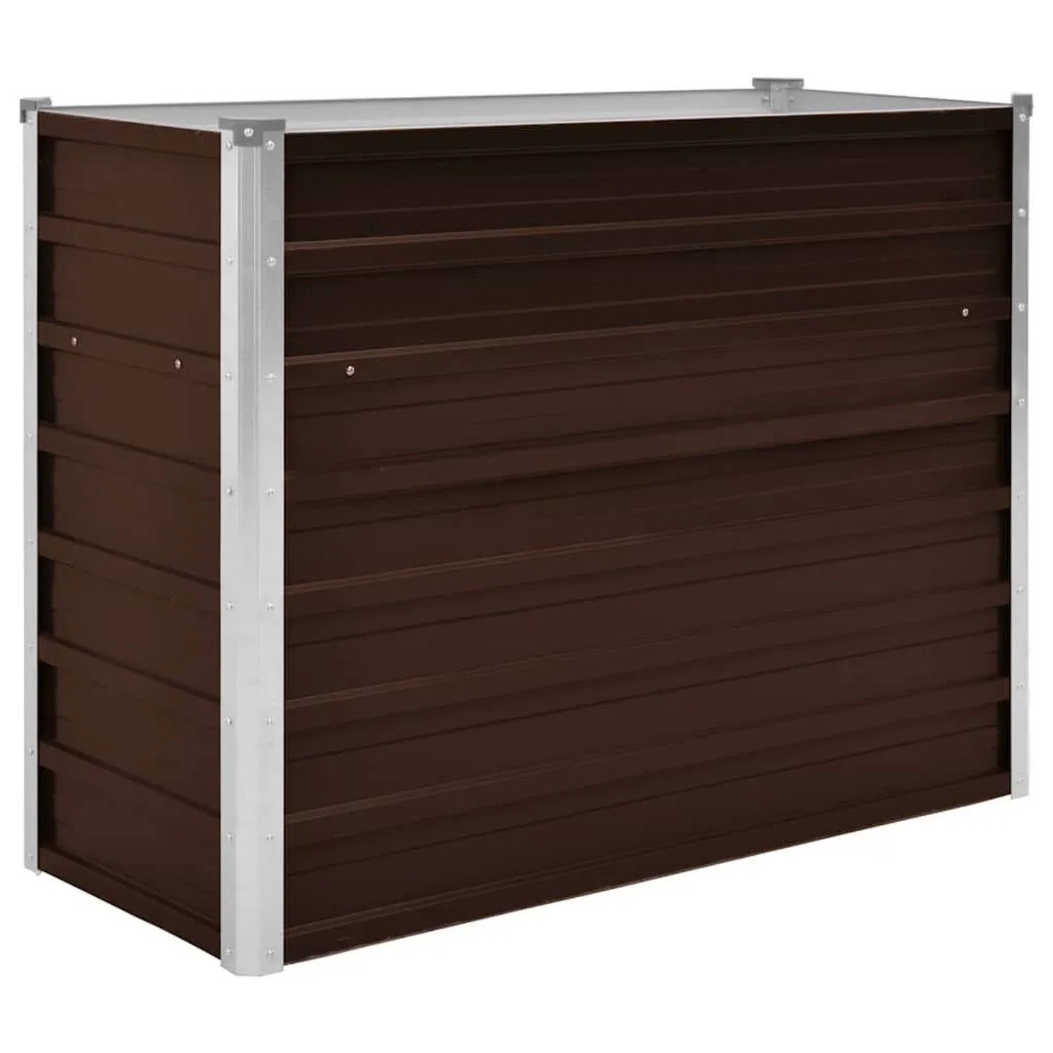 Furnicato Garten-hochbeet Braun 100 X 40 X 77 Cm Verzinkter Stahl