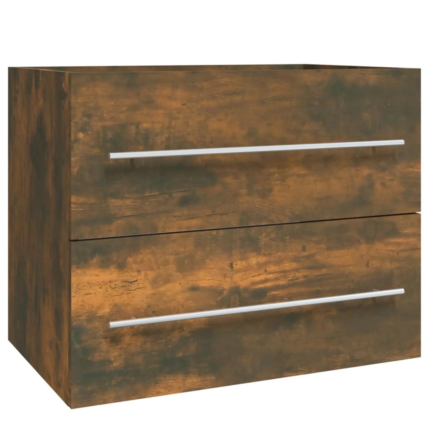 vidaXL Waschbeckenschrank Räuchereiche 60x38,5x48 cm Holzwerkstoff