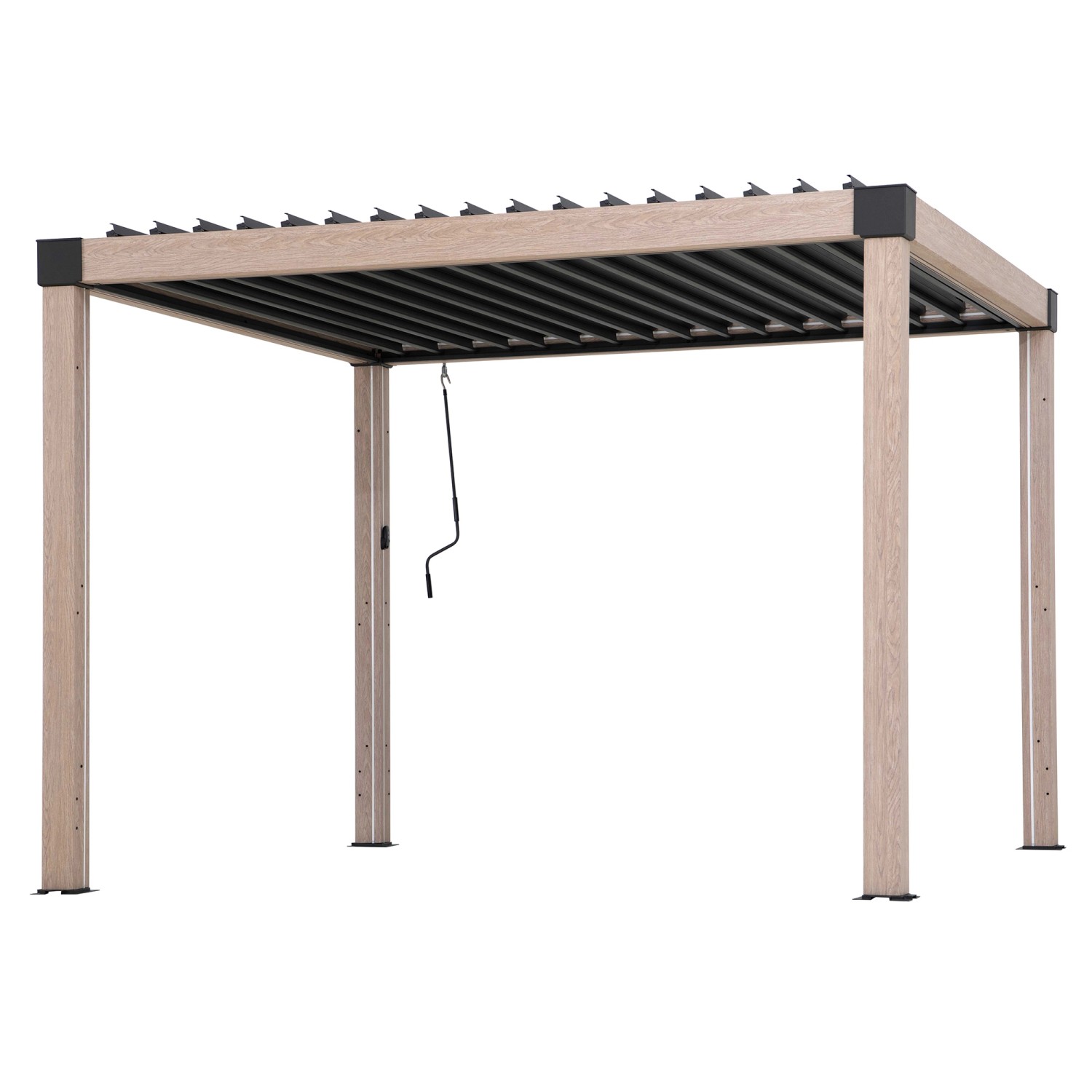 Sunjoy Multi-Pergola Matterhorn 306 cm x 306 cm Eiche günstig online kaufen