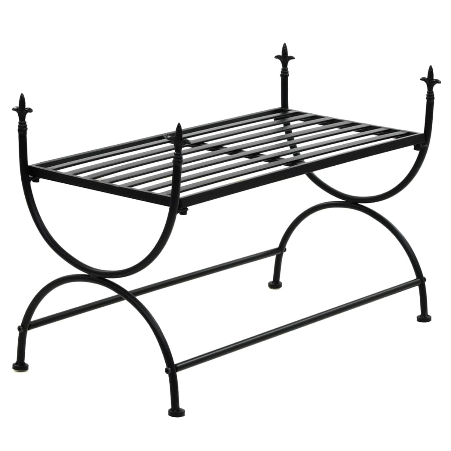 Bank Vintage-stil Metall 83 X 42 X 55 Cm Schwarz günstig online kaufen