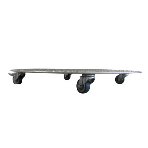 Schlögel Blumenroller Untersetzer Pflanzenroller AluGrip-R200 bis200kg Indoor Outdoor Alu 450mm Alu-Riffelblech 3,5/5