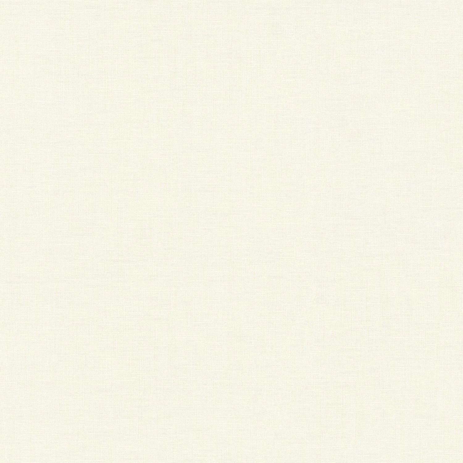PROFHOME 369254-GU Textiloptik Tapete Uni Matt Creme 0,53 m x 10,05 m 5,33 m2 Creme