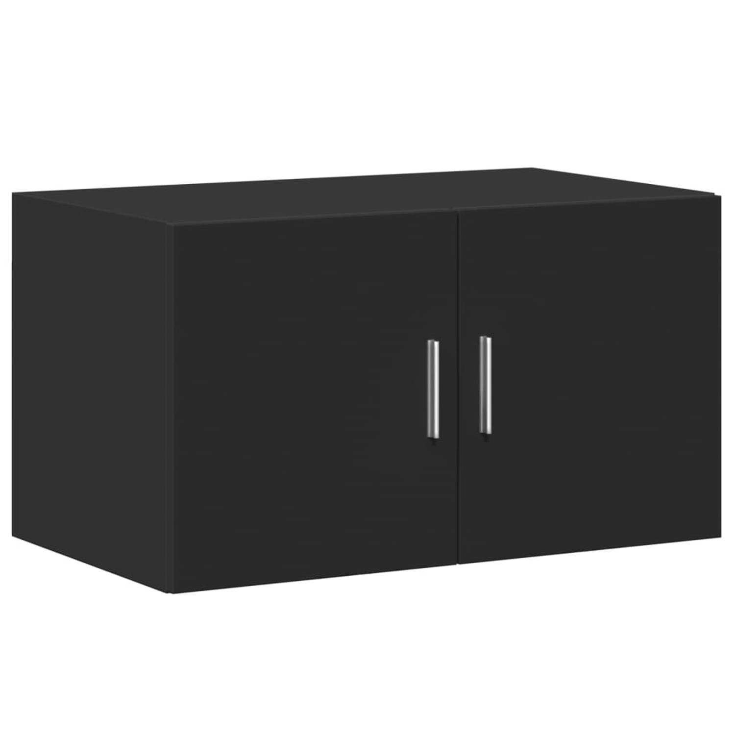 vidaXL Wandschrank Schwarz 70x42,5x40 cm Holzwerkstoff 846118