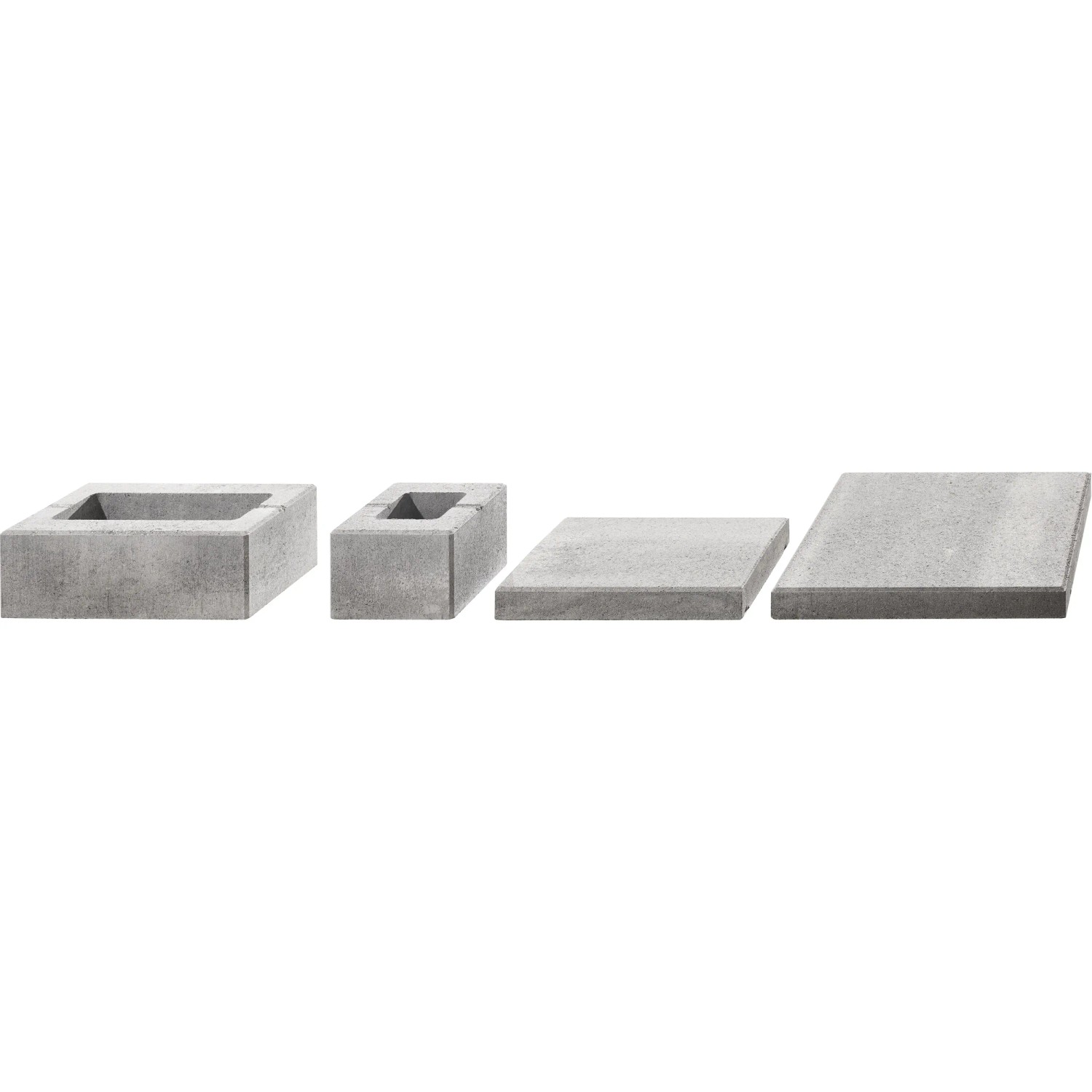 Kann Lindeza Mauer Abdeckplatte, 40x28x6 cm, Grau-Alpin, für Mauersteine.