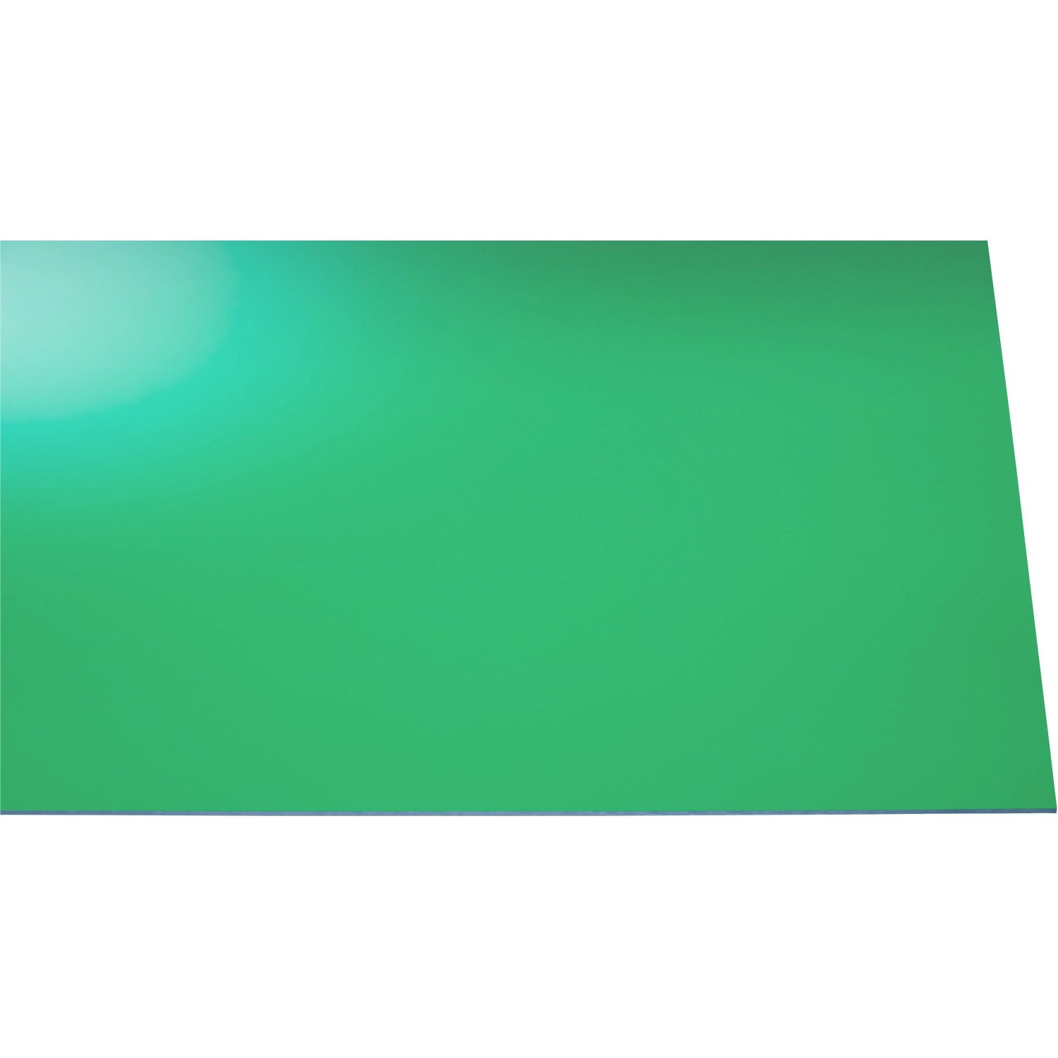 Acryl Platte Eben 3 mm Glatt Grün 500 mm x 500 mm
