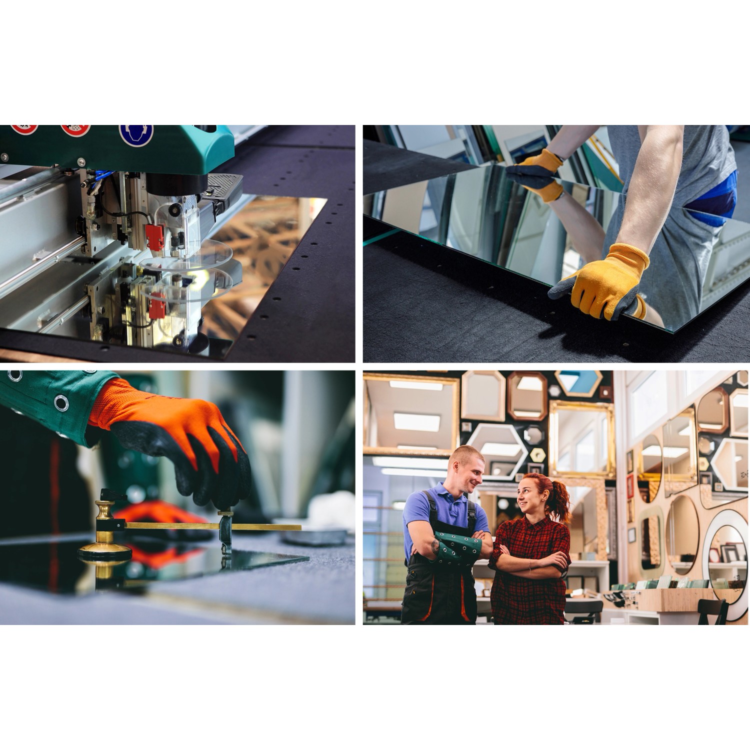 Tulup LED-Lichtspiegel 87 x 86 cm Asymmetrischer Spiegel Industrieller Wandspiegel Badezimmerspiegel Warmweiß 3000K_7