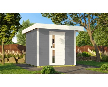 cm Designhaus bei Weka OBI 375 172 kaufen Lackiert Holz-Gartenhaus Flachdach