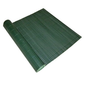 DELUKE Sichtschutzmatte ELMA PVC 90x500cm Grün Kunststoff Balkon Sichtschutz Wetterfest Balkon-Windschutz