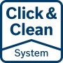 Click & Clean System Logo für Bosch Professional Akku-Handstaubsauger