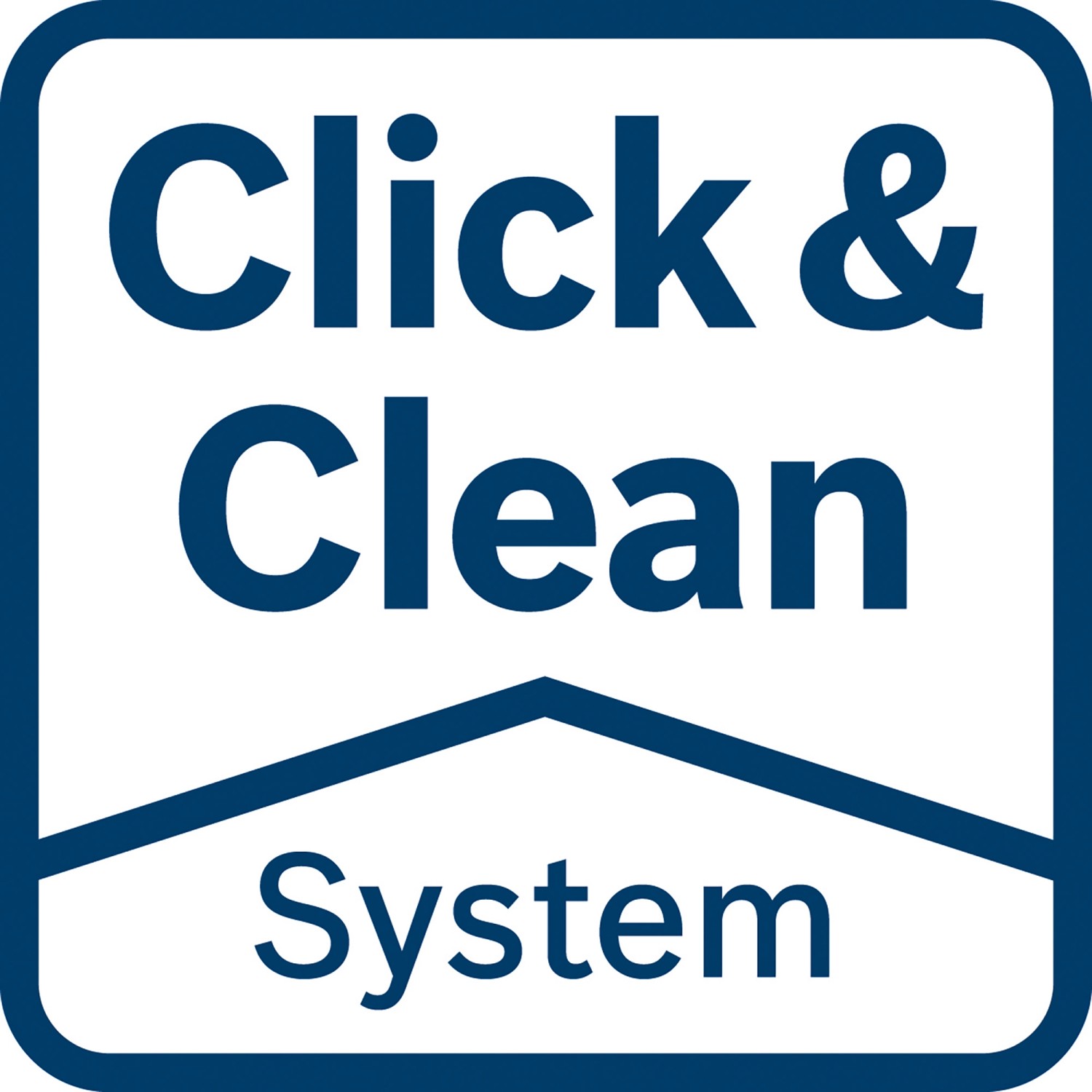 Click & Clean System Logo für Bosch Professional Akku-Handstaubsauger