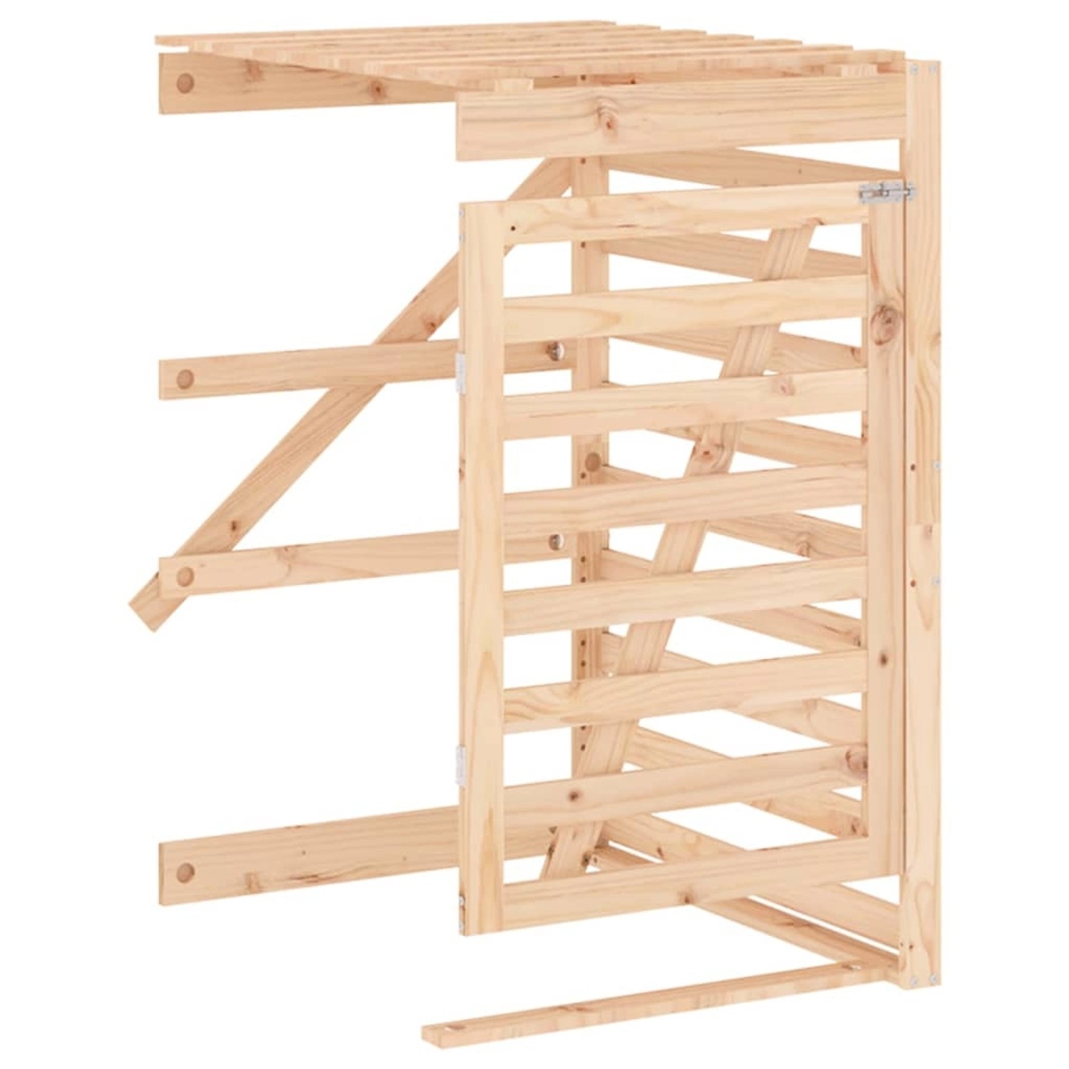 VidaXL Erweiterung für Mülltonnenbox Massivholz Kiefer