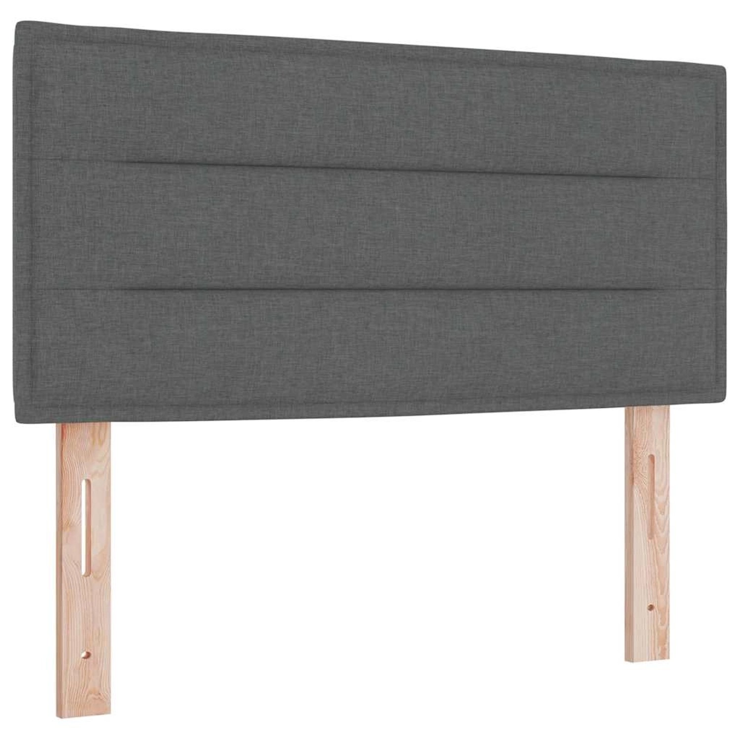 vidaXL LED Kopfteil mit LED-Streifenleuchten Dunkelgrau 80 cm Stoff 3337965 günstig online kaufen