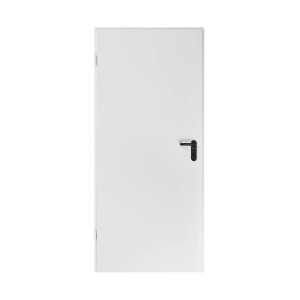 Hörmann ZK Innentür, verkehrsweiß, mit Drückergarnitur. Stahltür für Keller und Innenräume.
