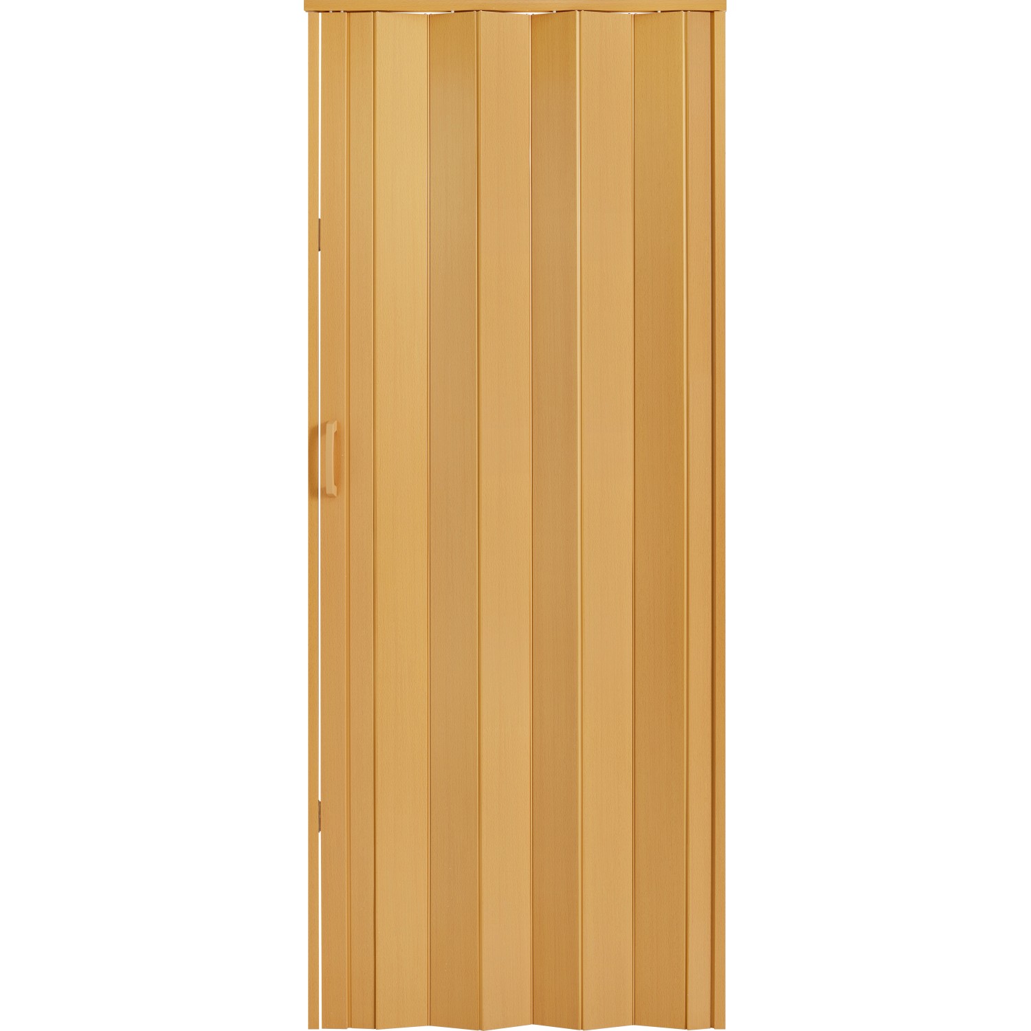 Platzsparende Falttür in Buche, 82x203 cm, ideal für kleine Räume.