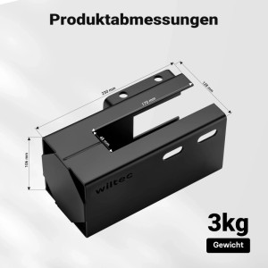 Wiltec Anhängerschloss Stecksystem 70Mm Kastenschloss Diebstahlsicherung