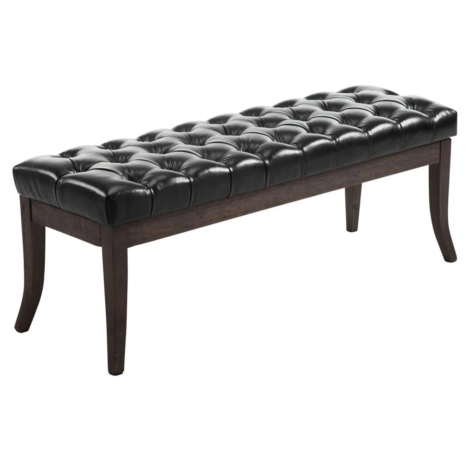 CLP Sitzbank Ramses Kunstleder Antik-Dunkel Schwarz/120 cm