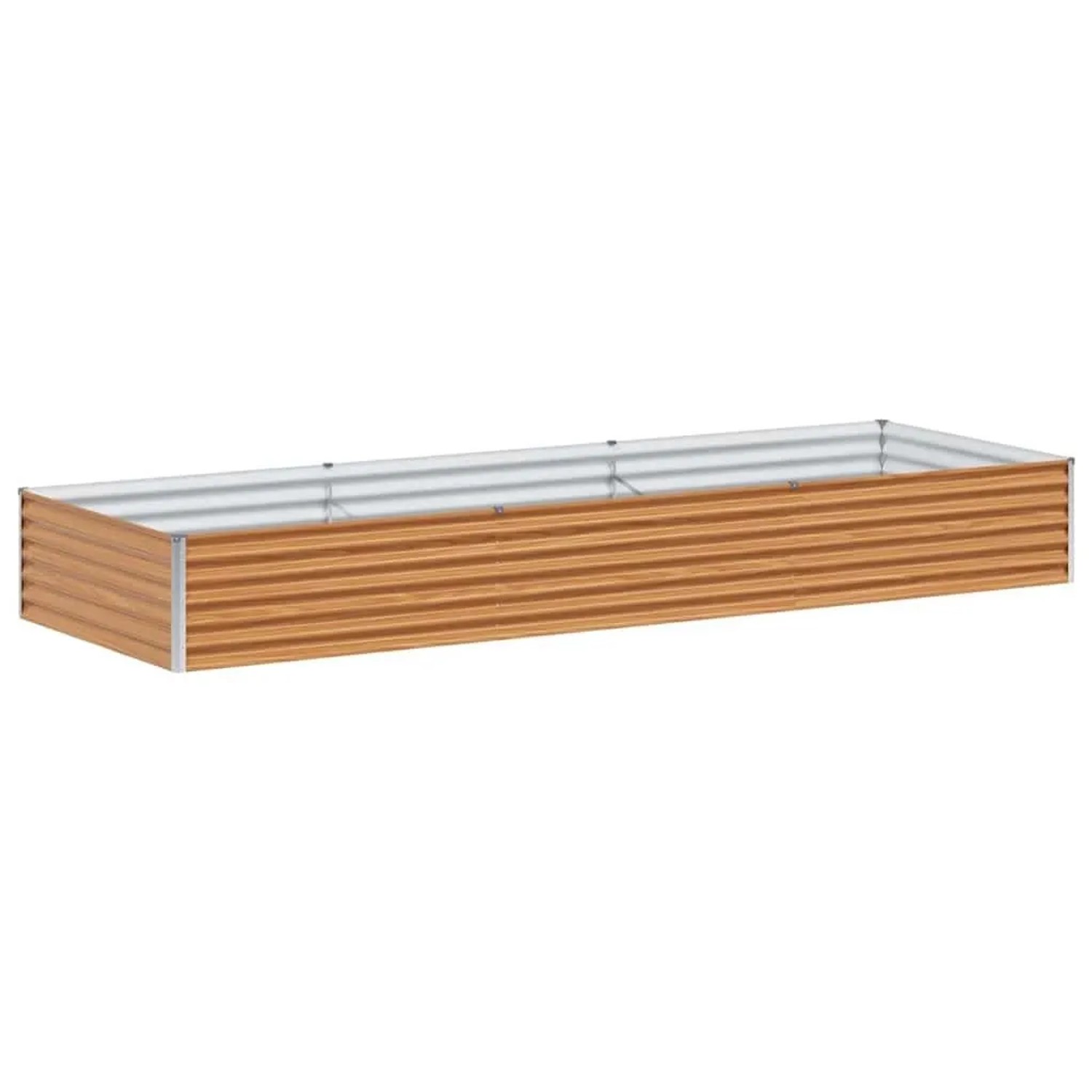 vidaXL Hochbeet Hellbraun 290 x 100 x 36 cm Verzinkter Stahl 42017360