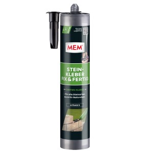 MEM Stein-Kleber fix & fertig, 425g Kartusche, geeignet für Mauersteine und Naturstein.