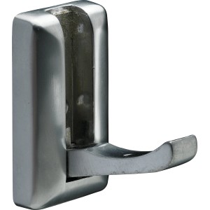 Hettich Klapp-Mantelhaken aus Zinkdruckguss in Aluminium-Optik.