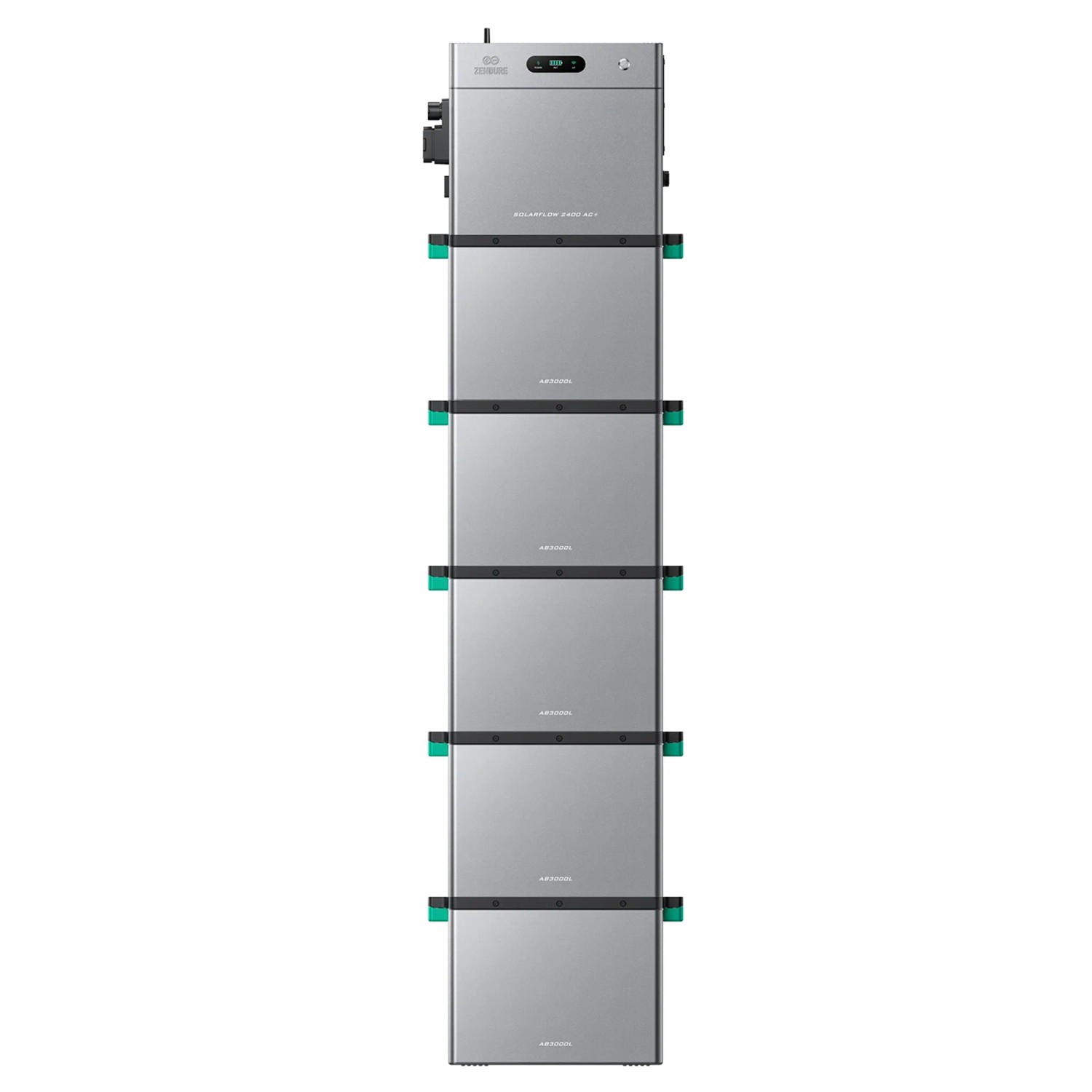 ZENDURE SuperCharged SolarFlow 2400 AC Plus Balkonkraftwerk Bidirektionaler AC Ausgang Bis 2400W Mit 5 AB3000L