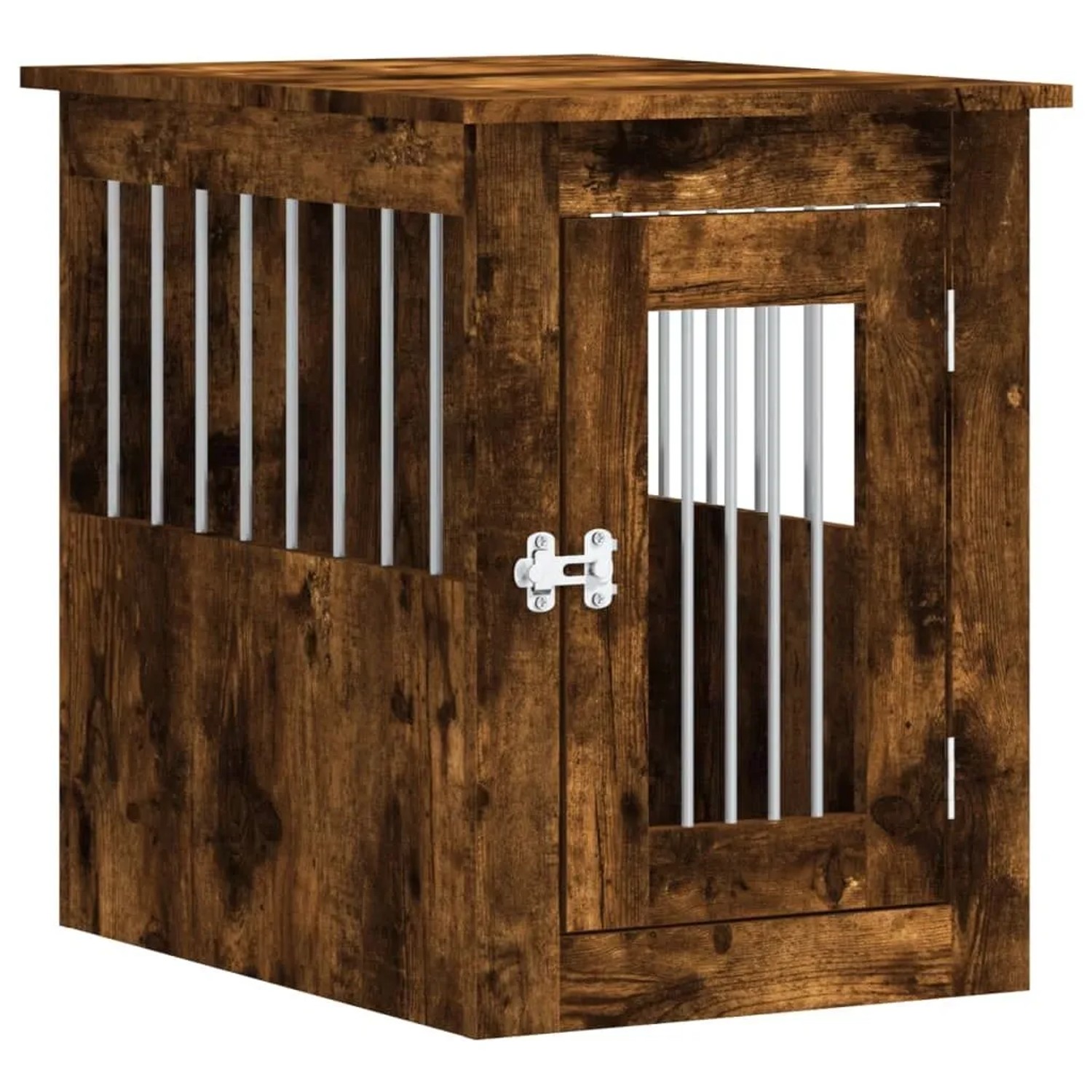 vidaXL Hundekäfig im Möbelstil Räuchereiche 45x62x59 cm Holzwerkstoff 838313