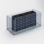 Gabiona Gabionen-Hochbeet, eckig, 40x100x40 cm, Maschenweite 5x5 cm.