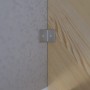 Detailaufnahme: StarWood Treppe Korfu Fichte, Verbindung von Stufe und Wand mit Winkel.