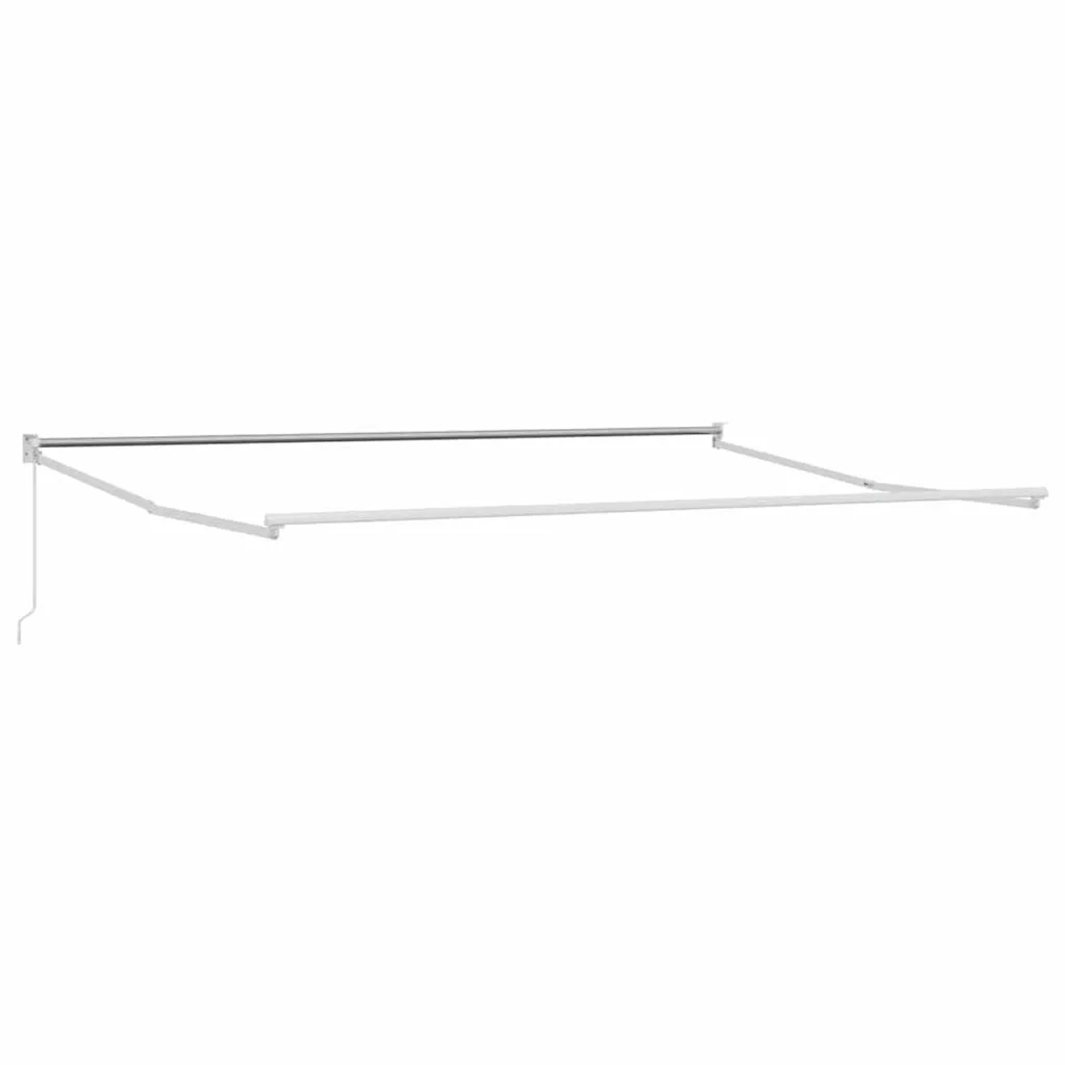 vidaXL Einziehbare Markise Weiß 500 x 300 cm Aluminium 362020