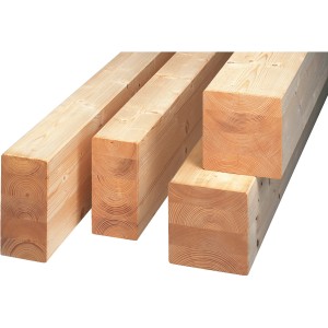 Brettschichtholz Fichte/Tanne, 60x80x2500 mm, formstabil und tragfähig für Konstruktionen.