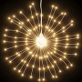 Warmweiße LED-Feuerwerk-Lichterkette für außen. 140 LEDs, ideal für Weihnachtsdekoration.